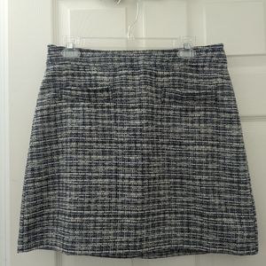 A-line Tweed Petite Mini Skirt